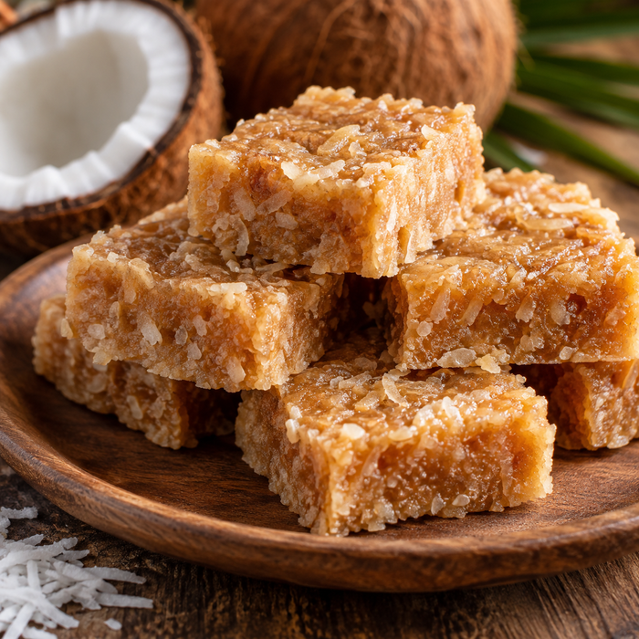 Caribbean-style coconut sweets made with grated coconut